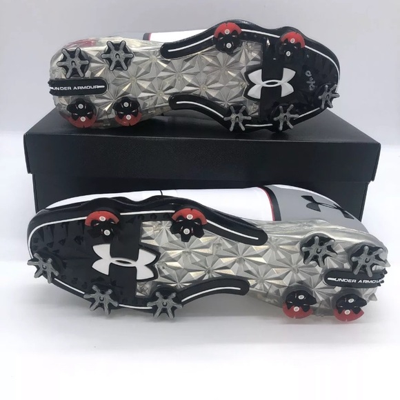 Under Armour Mens Spieth One Wide Golf Shoes - Picture 5 of 7